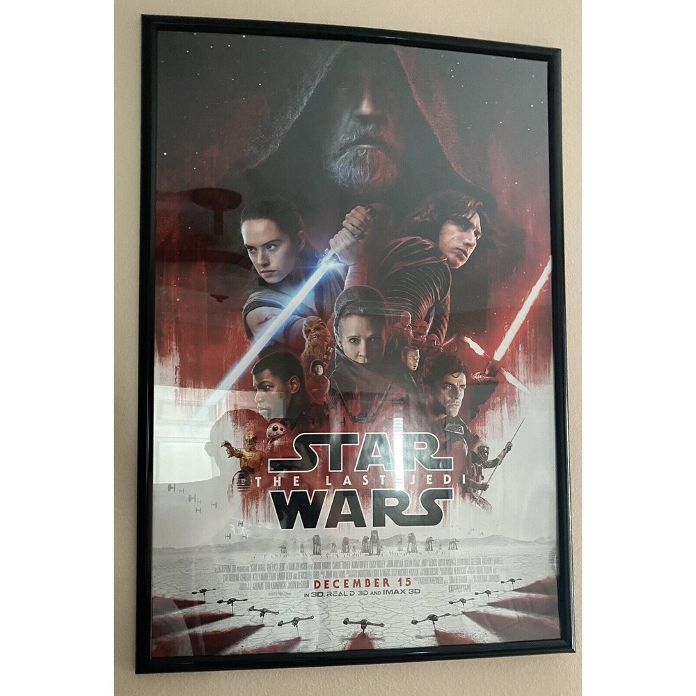 Star Wars The Last Jedi Poster Unframed